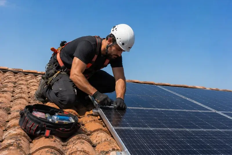Maintenance et monitoring de panneaux solaires à Augé
