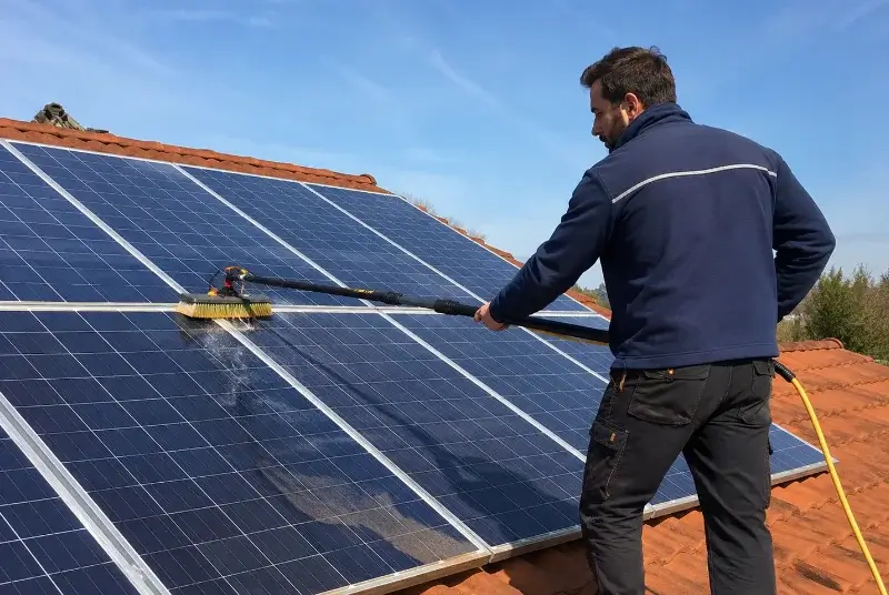 Nettoyage et entretien de panneaux solaires à Augé